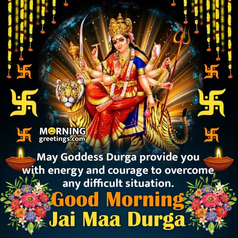 Good Morning Maa Durga Blessings