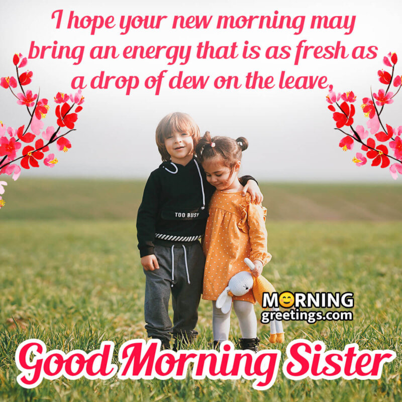 Good Morning Sister Images