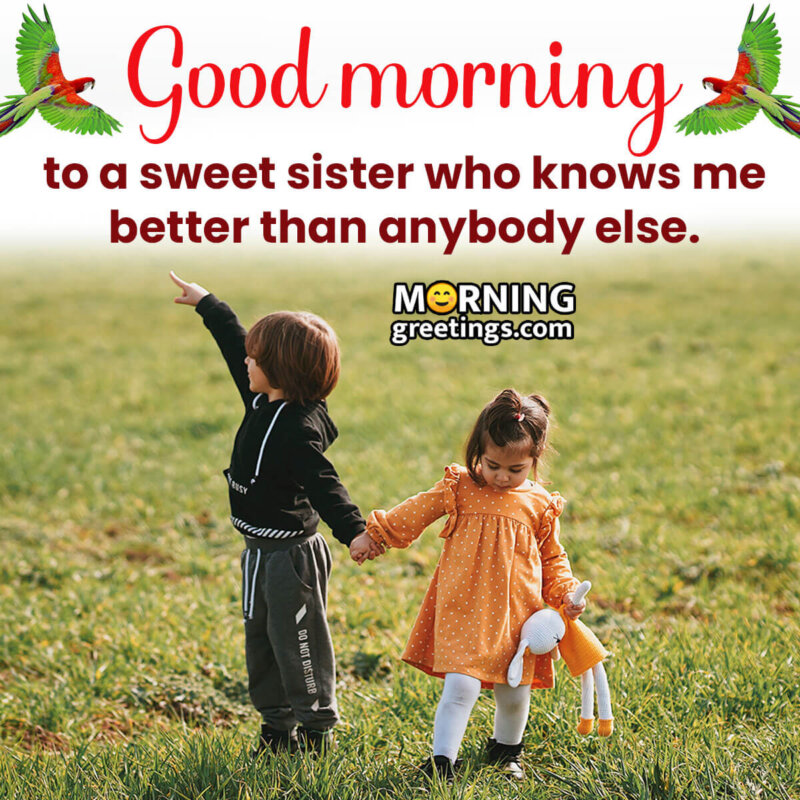 Good Morning To Sweet Sister