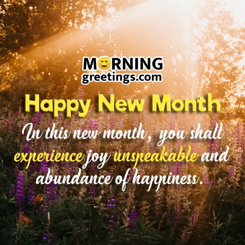 New Month Wish