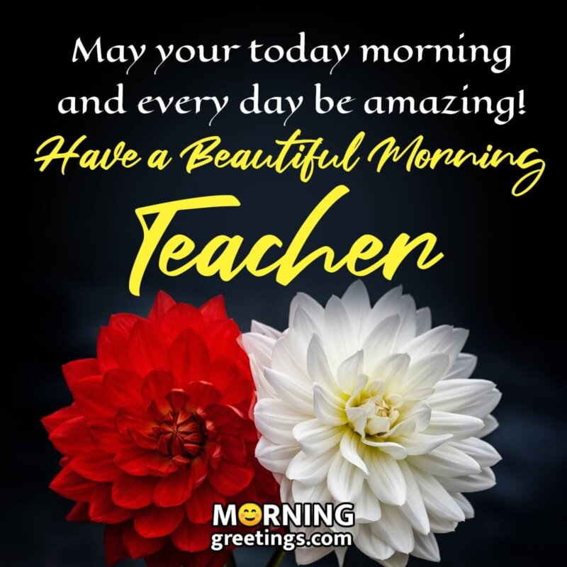 Beautiful Morning Teacher