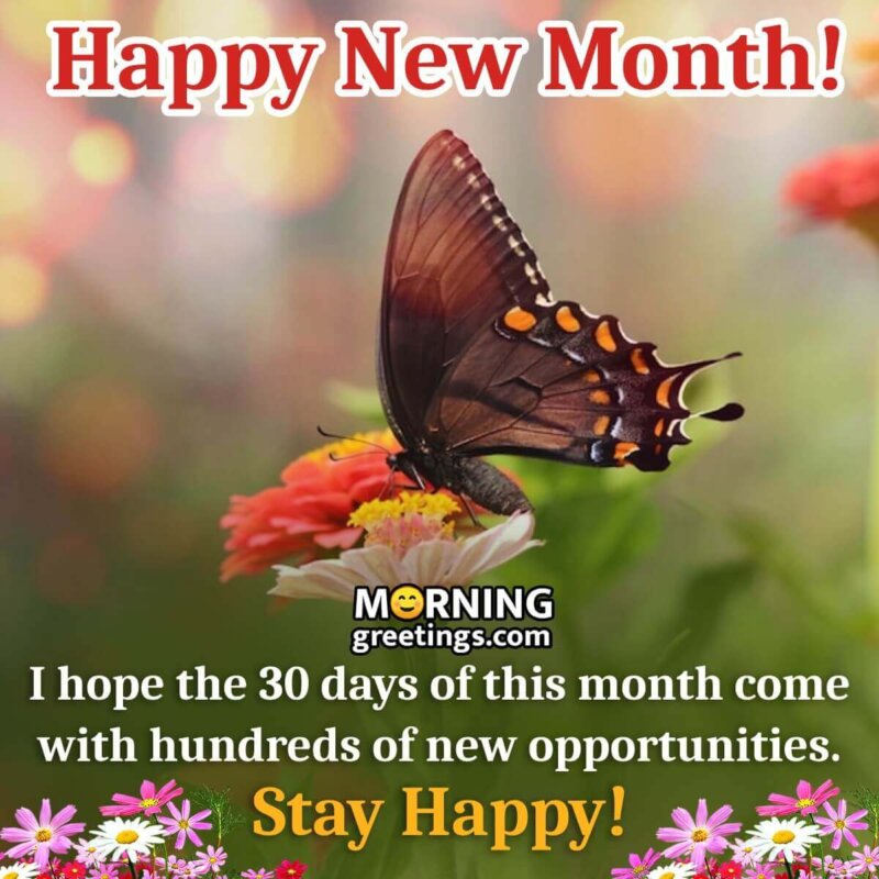 Happy New Month, Stay Happy