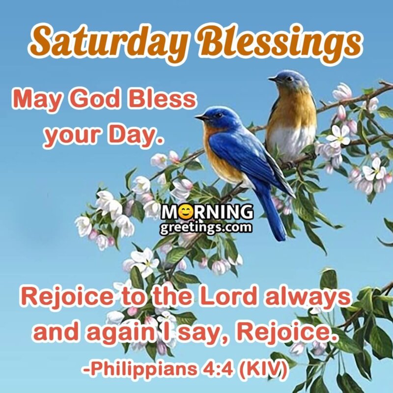 Saturday Blessings May God Bless Your Day