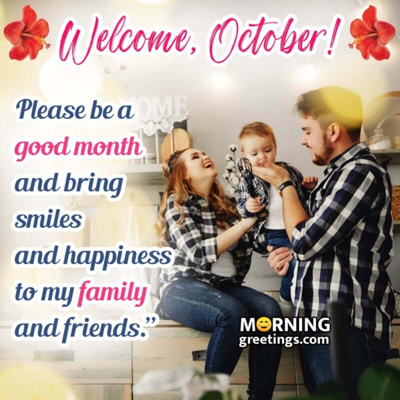 Welcome October, Please Be A Good Month