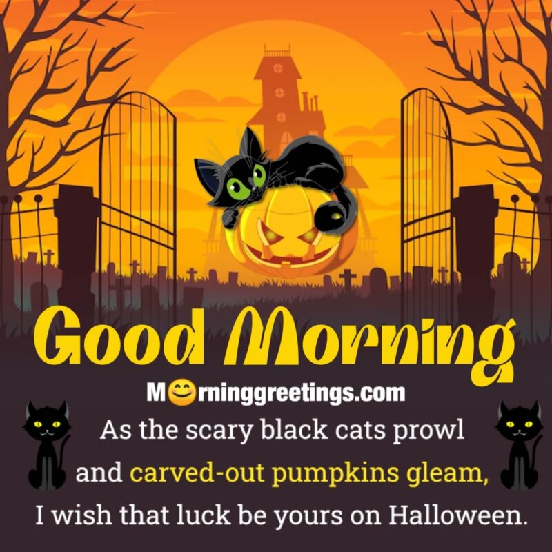 Good Morning Halloween Wish Image