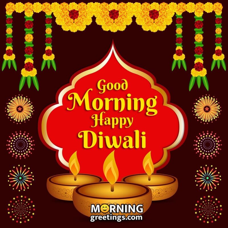 Good Morning Happy Diwali Greeting