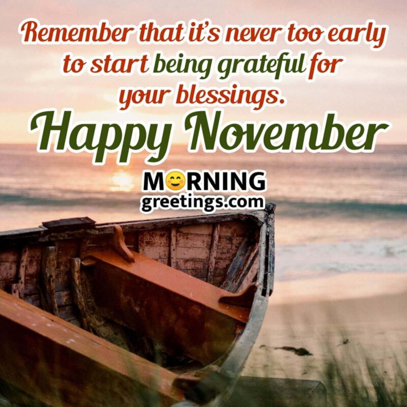 Happy November Quote Picture