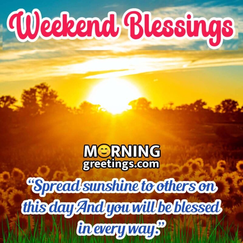 Weekend Blessings Image
