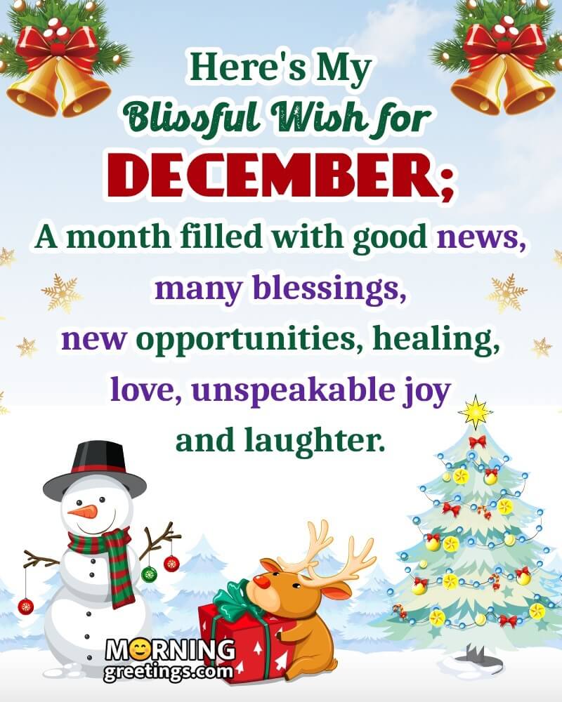Blissful Wish For December Blessings