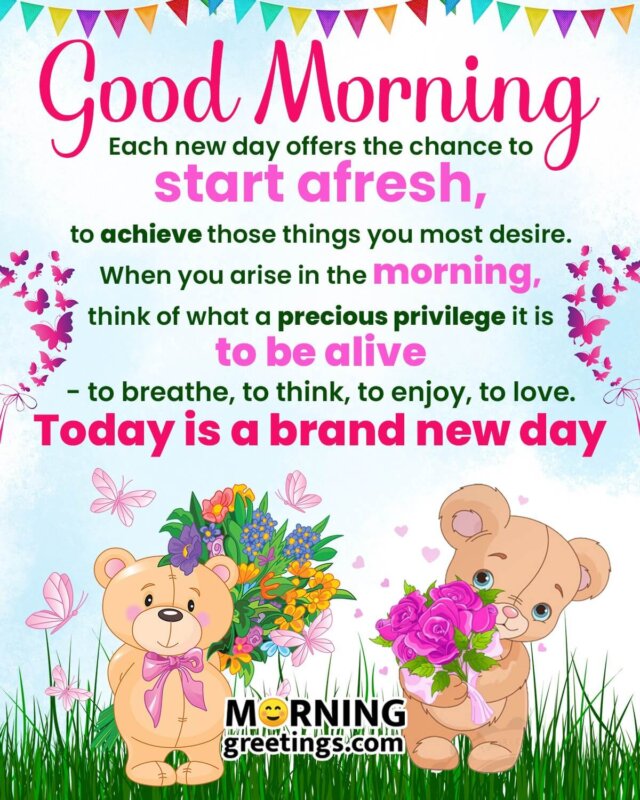 Good Morning Start Afresh