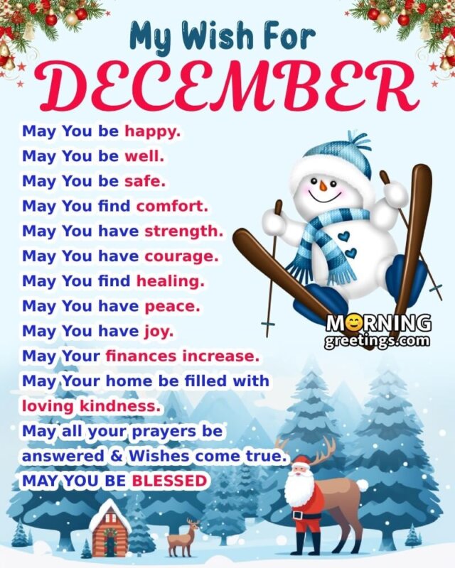 My Wish For December Blessings