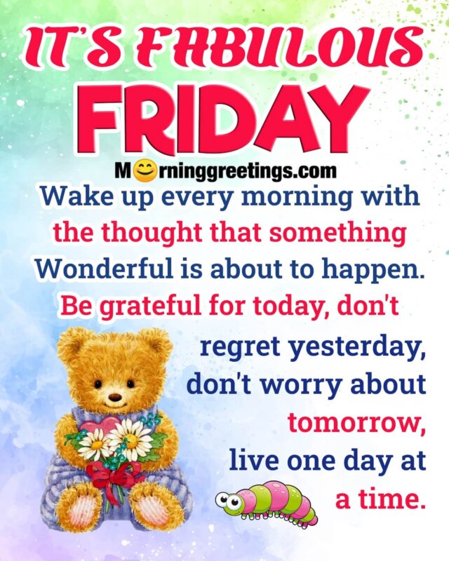 Fabulous Friday Message