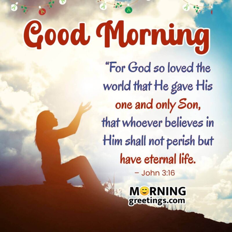 Good Morning Christmas Bible Verses Quote Image