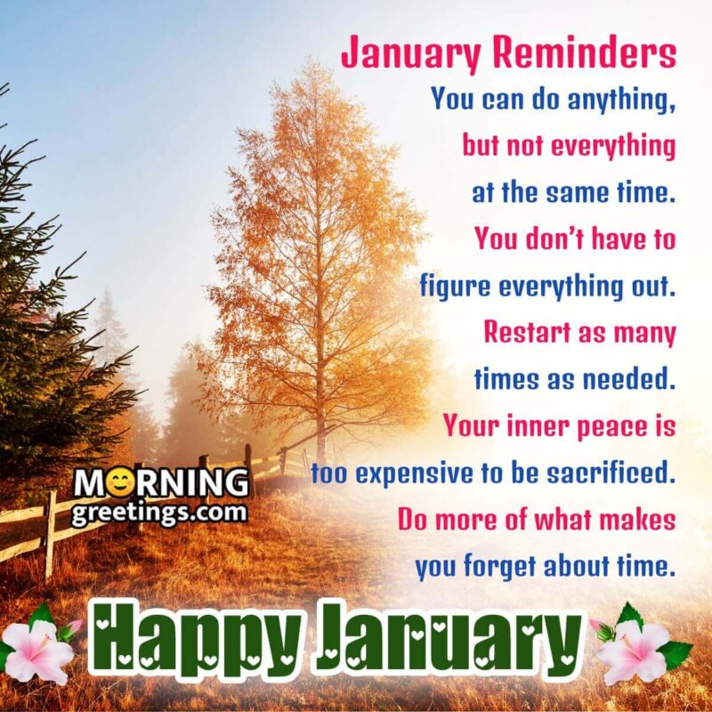 Happy January Quote Picture