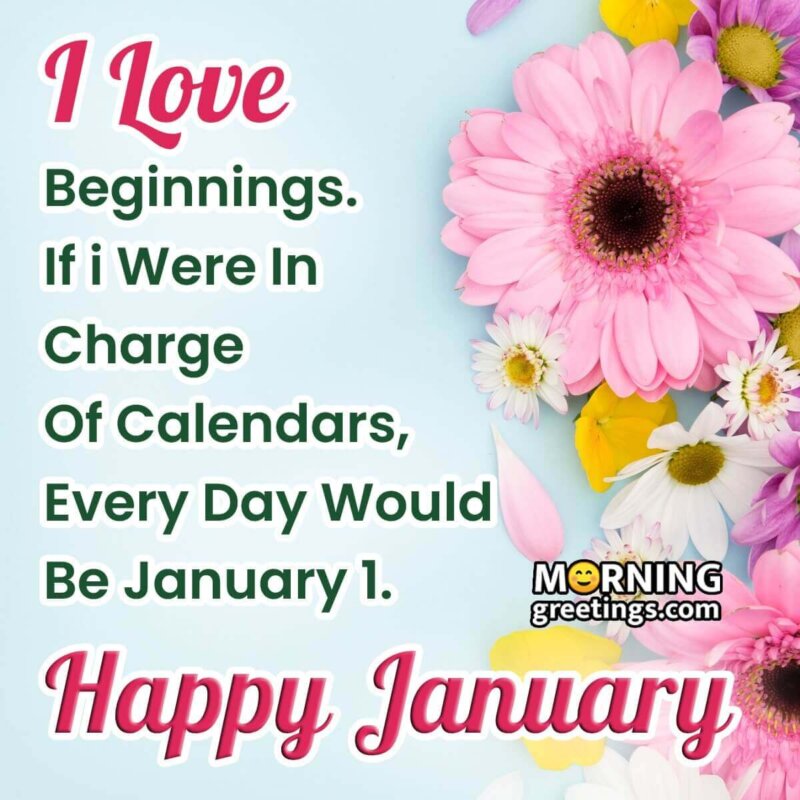 Happy January Whatsapp Status Photo