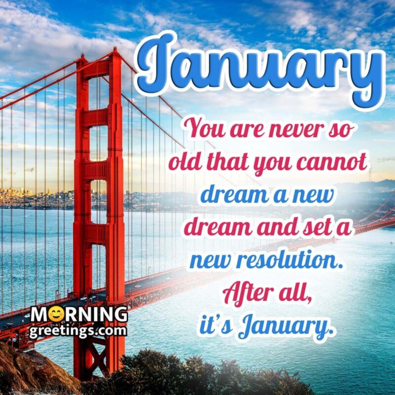 Happy January Wonderful Quote Image