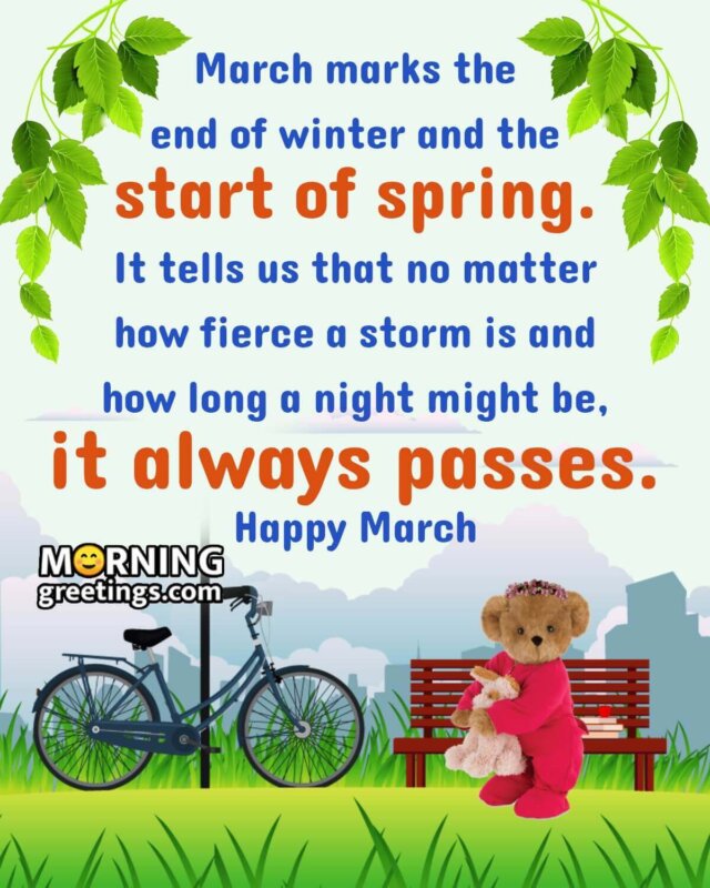 Happy March Message Pic