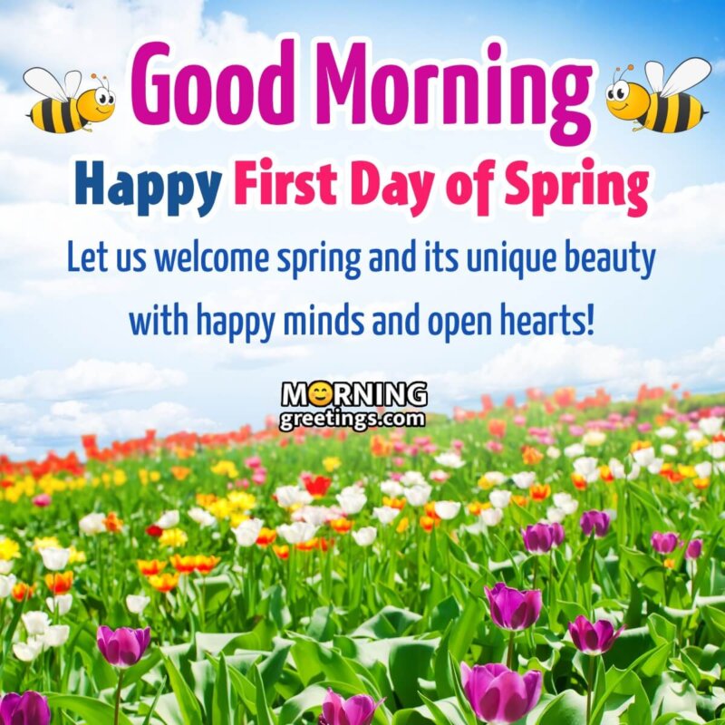 Good Morning Happy First Day Of Spring Wish