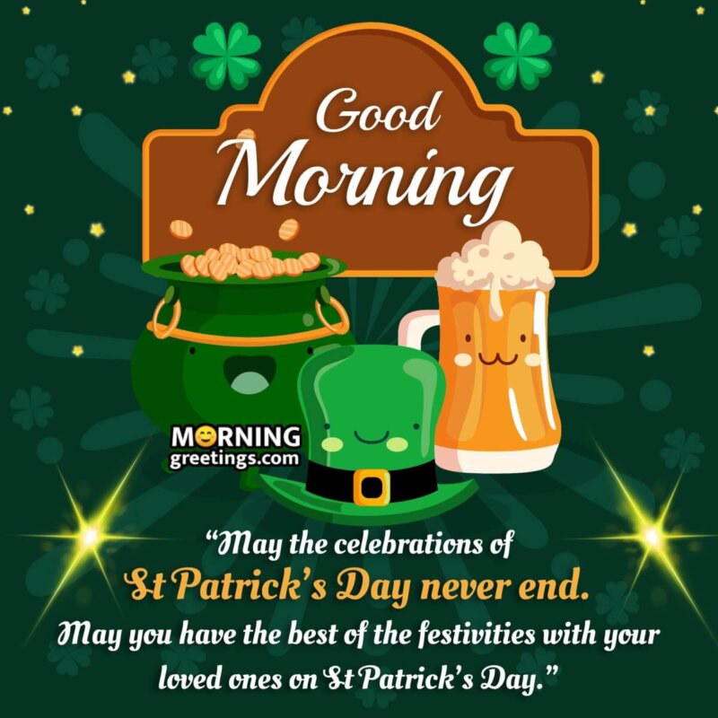 Good Morning St. Patrick’s Day Wishes Image
