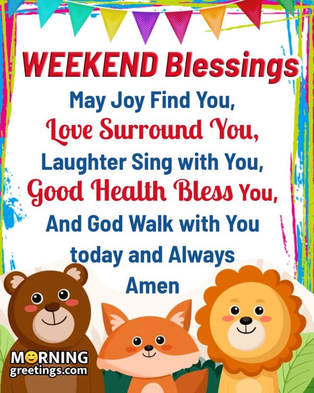 Weekend Blessings Image