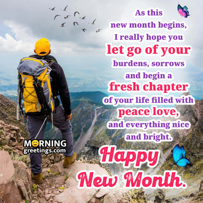 Wonderful New Month Message Photo