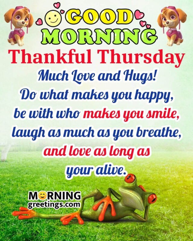 Good Morning Thankful Thurday Message