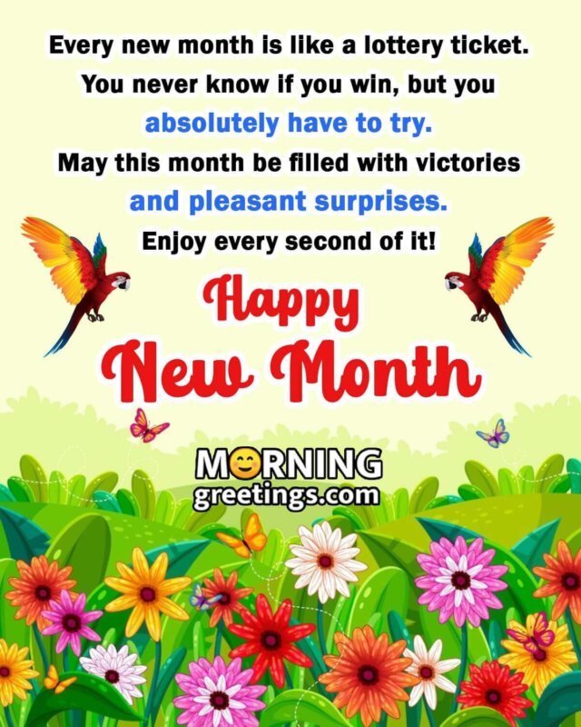 Happy New Month Wish Picture