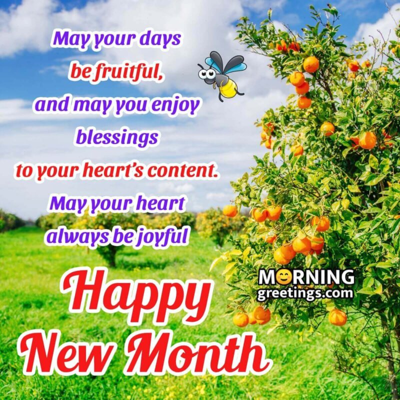 Happy New Month Wishes, Messages Images