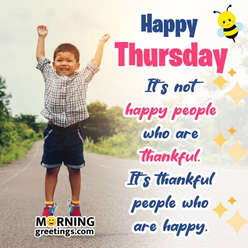 Happy Thursday Blessed Positive Quote Photo