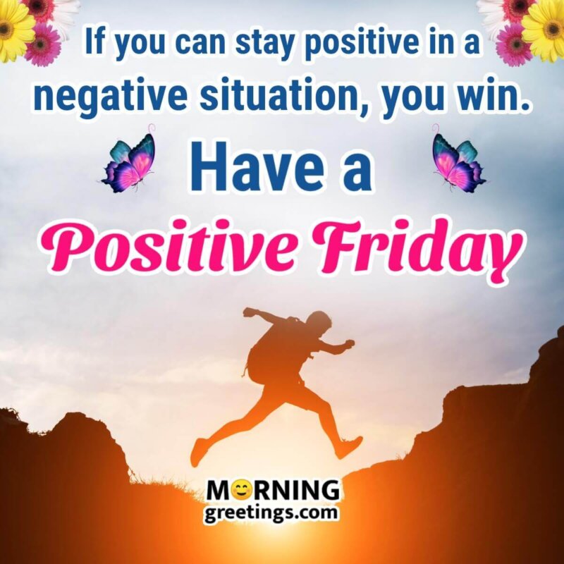 Positive Blessed Friday Quote Image