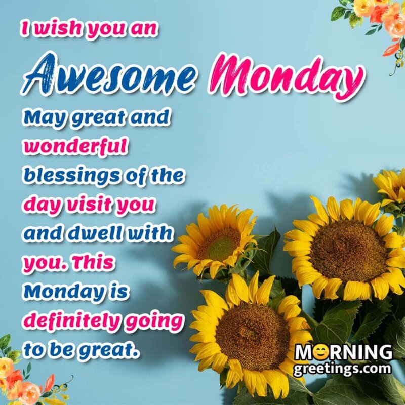 Awesome Monday Wish Picture