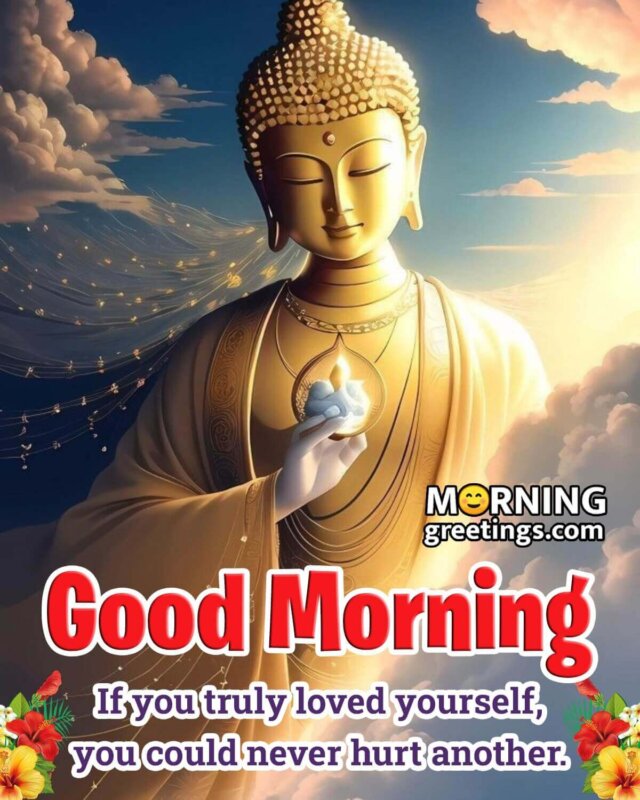 Best Morning Blessings Of Lord Buddha Message Image