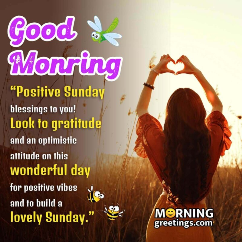 Good Morning Positive Blessed Sunday Quote