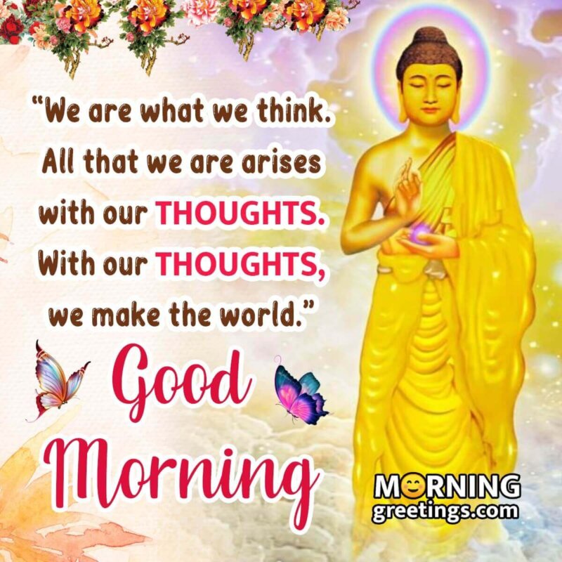 Morning Blessings Of Lord Buddha Picture