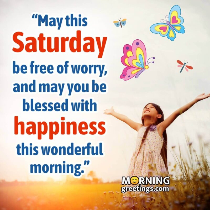 Positive Blessed Saturday Quote Image