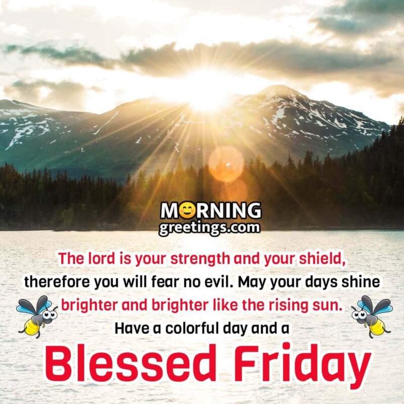 Positive Friday Blessing Quote Image