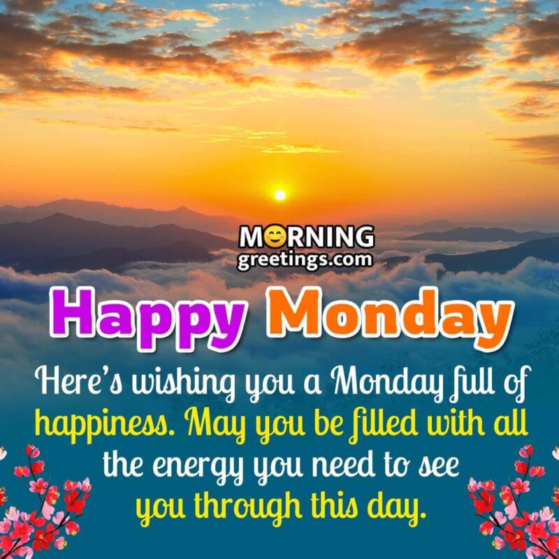 Wonderful Happy Monday Wishing Image