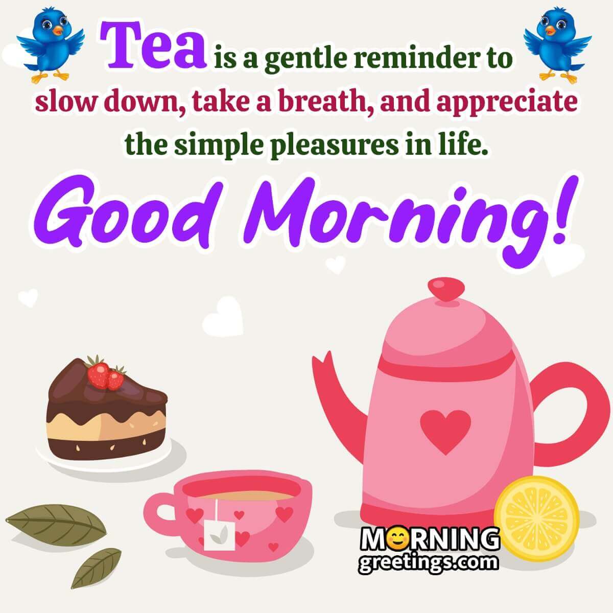 Wonderful Sweet Good Morning Tea Whatsapp Status Photo