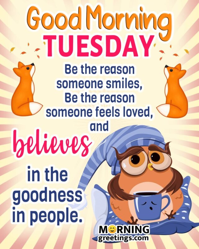 Best Good Morning Tuesday Message