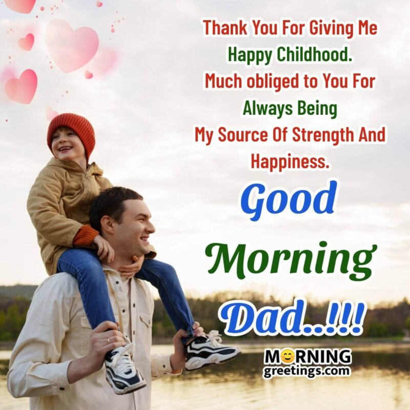 Good Morning Dad Message Photo