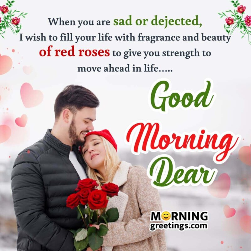 Good Morning Wishes With Red Roses Images