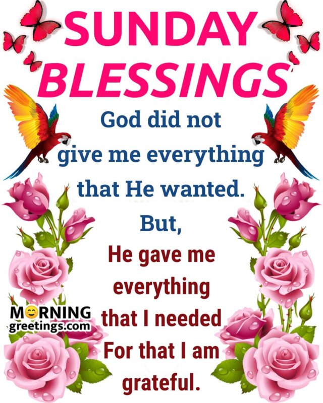 Grateful Sunday Blessings