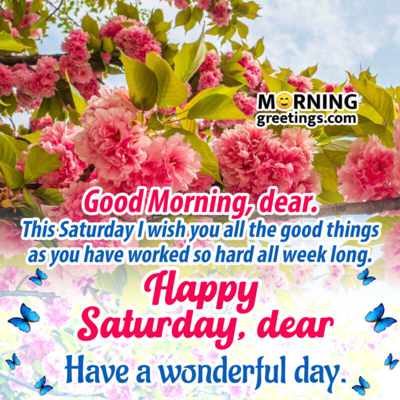 Wonderful Happy Saturday Wish Image