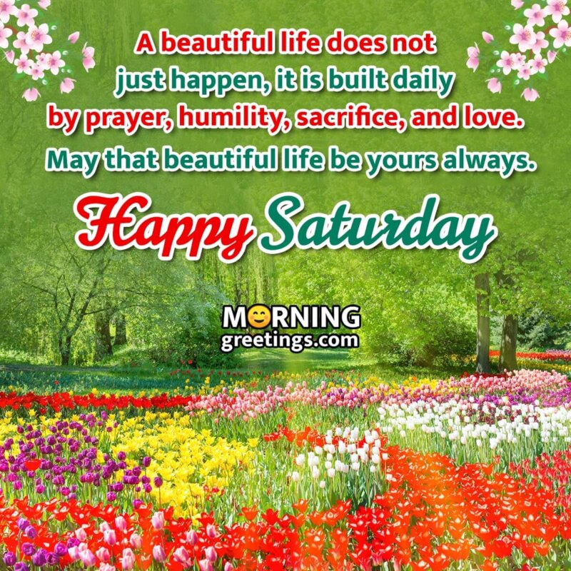 Beautiful Happy Saturday Wishes