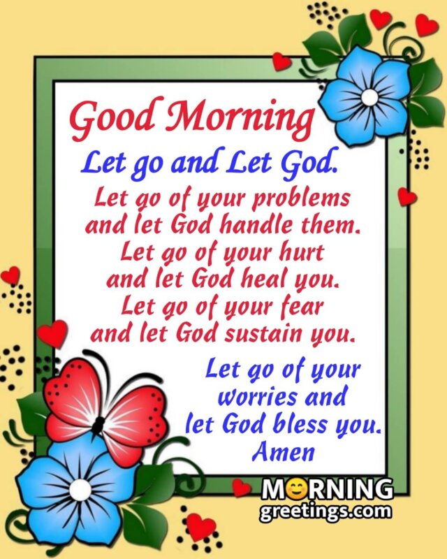 Good Morning Let God Bless You