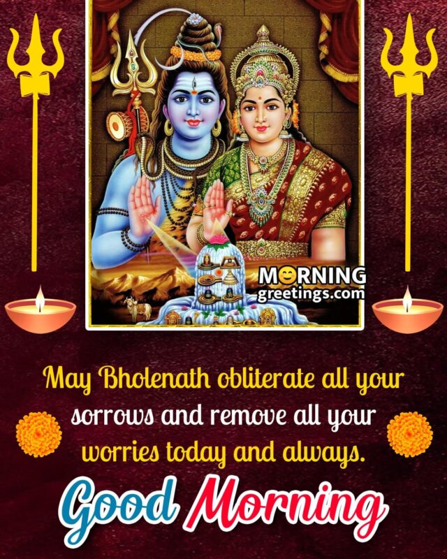 Good Morning Shiva Wish Image