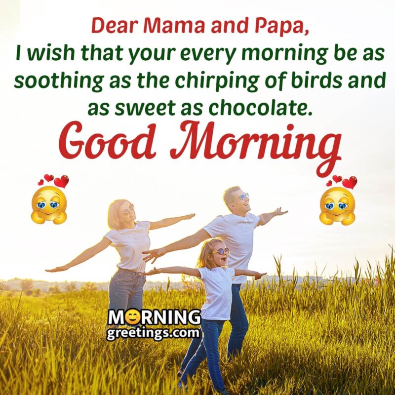 Parental Sunshine: Good Morning Greetings for Mom & Dad