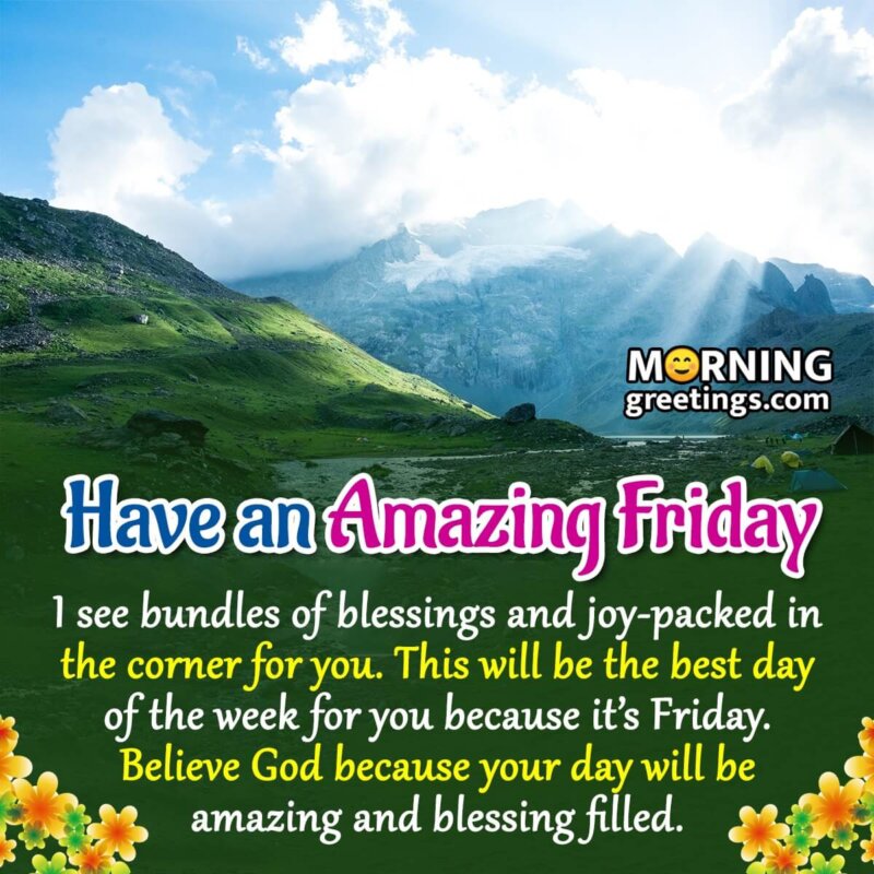 Positive Amazing Friday Quote