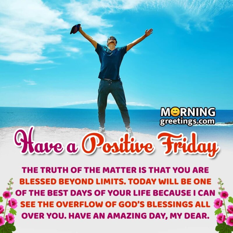 Positive Blessed Friday Message