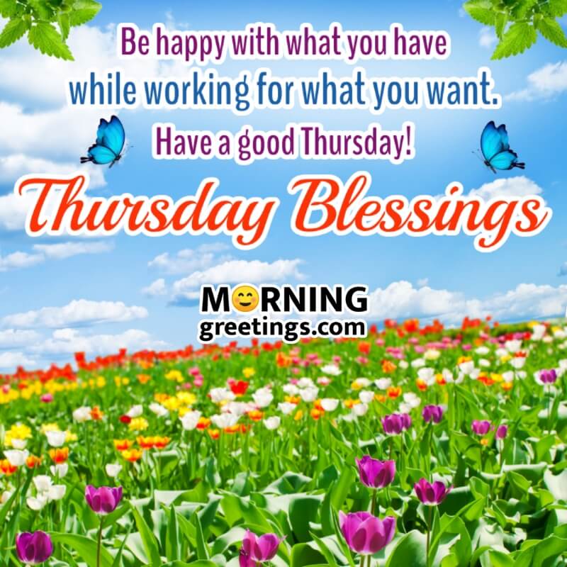 Thursday Blessings Positive Quote Photo